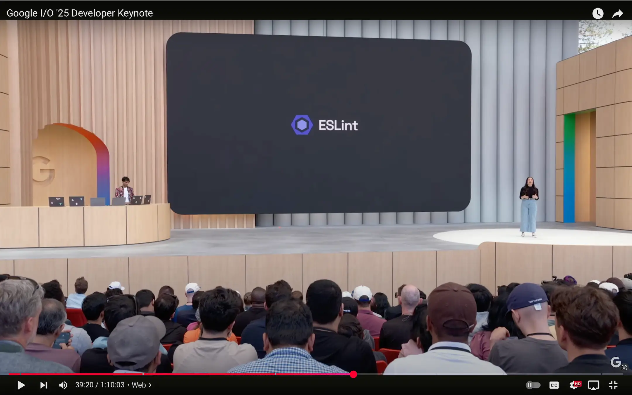 Addy Osmani and Una Kravets presents Baseline features at Google I/O 2025